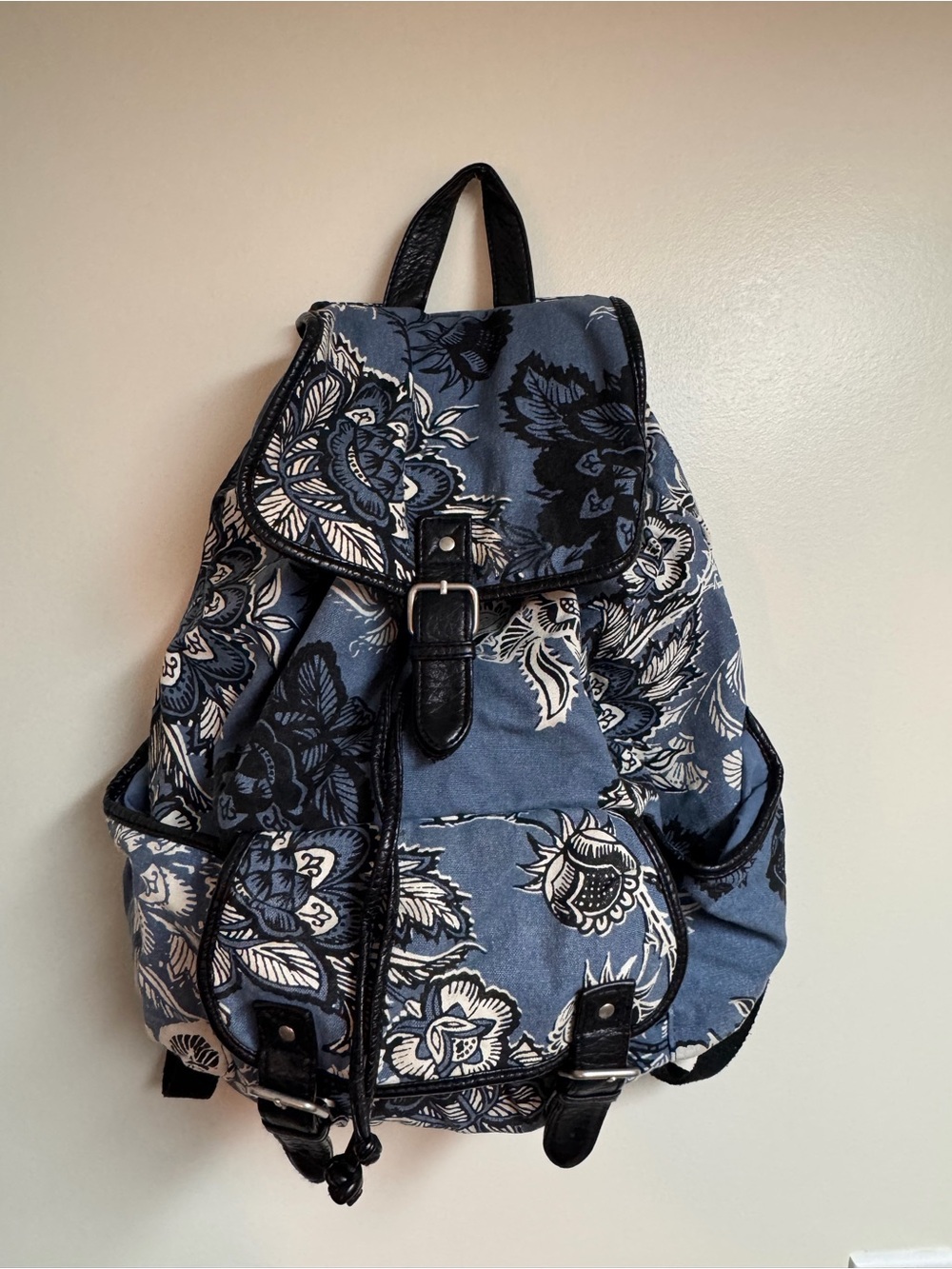 Aeropostale Blue Floral Backpack